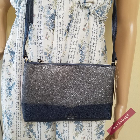 KATE SPADE CROSSBODY DUSK NAVY LOLA CROSSBODY NWT - Picture 11 of 16